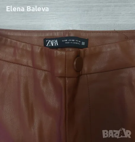 кожен панталонZARA, снимка 2 - Панталони - 56609497