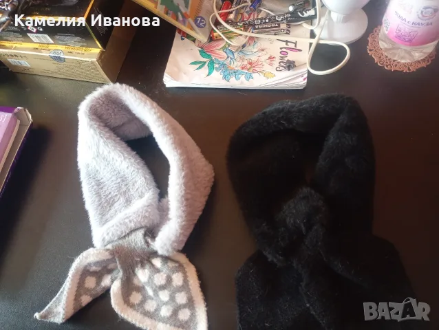 Двулицеви зимни шапки и шалчета   и дънкови Версаче,Nike,Puma,Ed Hardy