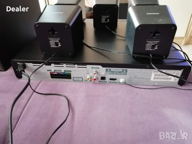 Домашно кино Philips 5.1 300W, снимка 5 - Плейъри, домашно кино, прожектори - 56706453