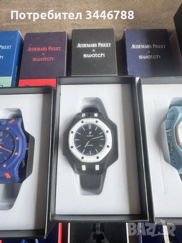 Audemars Piguet x Swatch Royal Pop + каишки, снимка 3 - Мъжки - 56671423