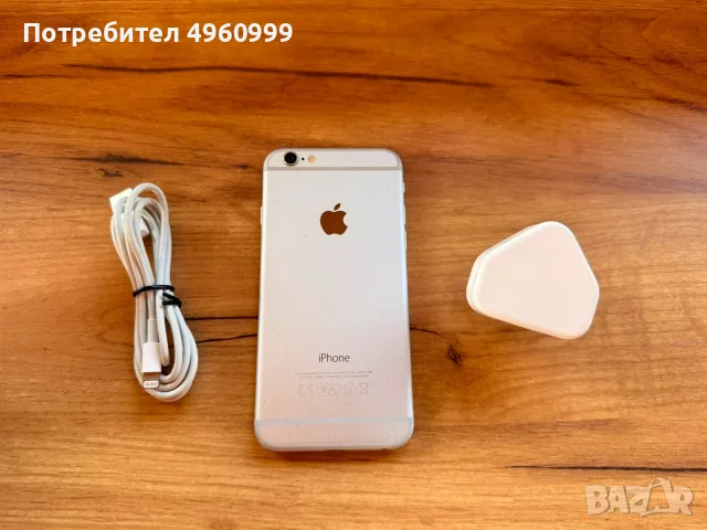 iPhone 6 16GB Silver + Зарядно + Кабел, снимка 2 - Apple iPhone - 56601454