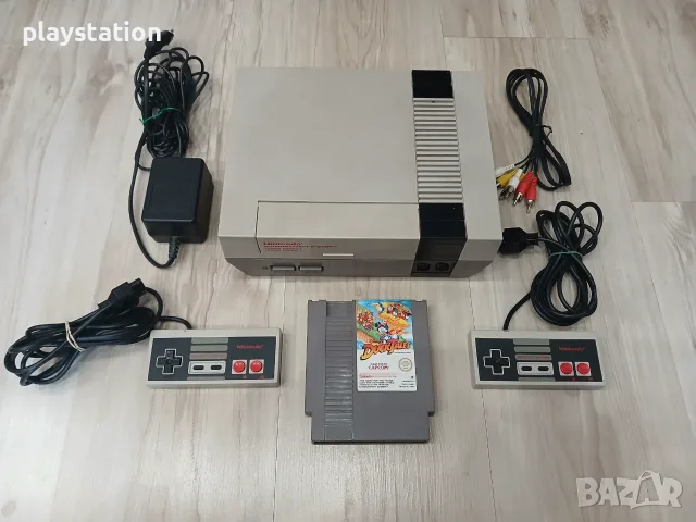 Оригинална ретро конзола Nintendo Entertainment System (NES) + Игра DuckTales и 2 контролера