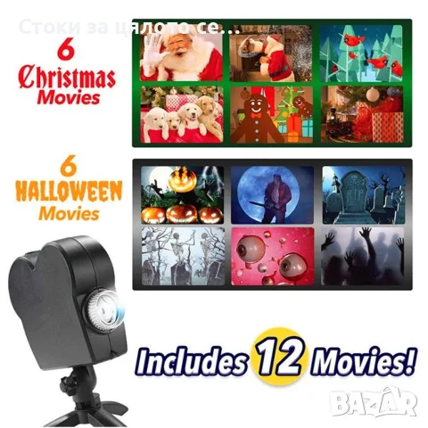 КОЛЕДЕН Лазерен проектор Window Projector, снимка 3 - Прожектори - 56720083