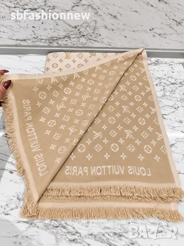 Louis Vuitton шал кашмир , снимка 11 - Шалове - 56559424
