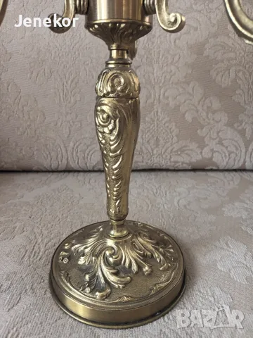 Месингов свещник. , снимка 3 - Свещи и свещници (декоративни) - 56607468