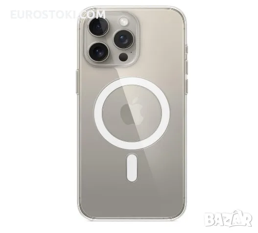 Оригинален калъф за iPhone 15 Pro Max с MagSafe, прозрачен калъф Apple iPhone 15 Pro Max 