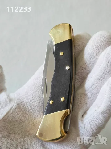 Buck 112 Ranger Fingеrgroovе, снимка 6 - Ножове - 56613156