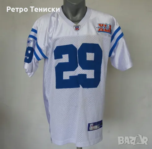 Тениска на Indianapolis Colts • Indianapolis Colts #29 • Reebok • бяло • размер XL • Мъже