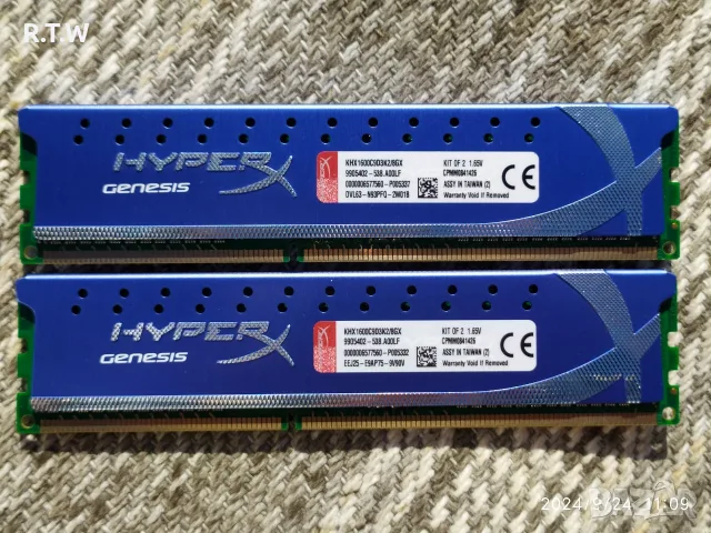 RAM памет 8GB (2x4GB) Kingston HyperX Genesis DDR3, 1600MHz