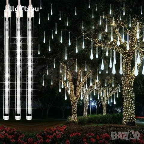 LED Висулки "Падащ сняг" White, снимка 4 - Лед осветление - 56681362