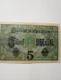 ГЕРМАНИЯ БАНКНОТА 5 МАРКИ 1917 Г , снимка 4