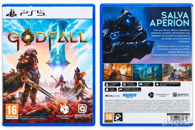 Продавам оригинална игра Godfall за PlayStation 5 (PS5).