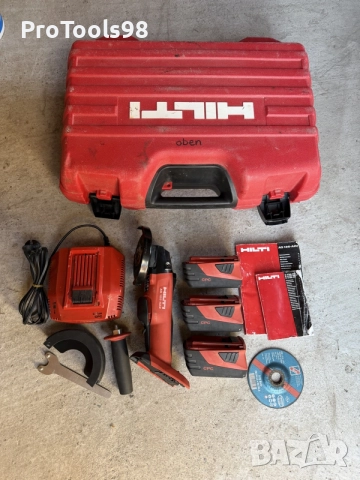 Hilti AG 125-A22 3х5,2Ah безчетков ъглошлайф