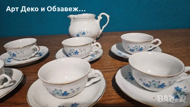 Стар БГ сет за кафе, снимка 4 - Прибори за хранене, готвене и сервиране - 56594753
