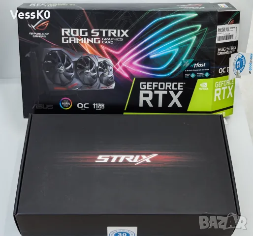 ASUS ROG Strix GeForce RTX 2080 Ti OC 11GB, снимка 2 - Видеокарти - 56723776