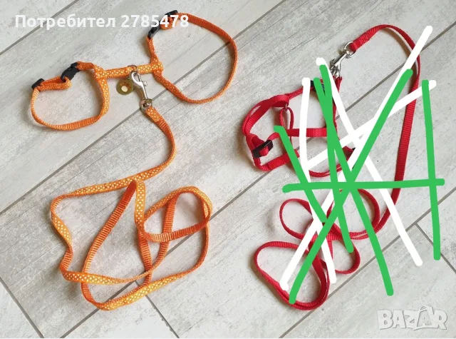 Нагръдник и повод за куче или коте