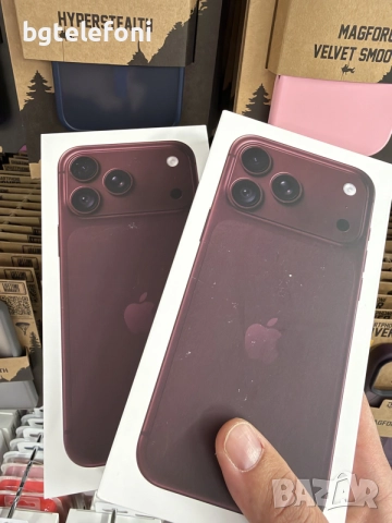 iPhone 18 Pro Max 256 burgundy , запечатани,чисто нови,европейски