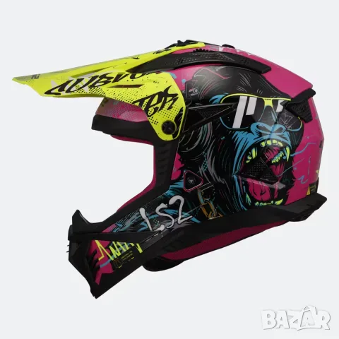 Промо! Кросова каска LS2 MX708 Fast II, снимка 2 - Аксесоари и консумативи - 56627404