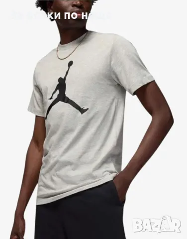NIKE x Jordan Jumpman Tee Grey/Black Мъжка Тениска Код P3124