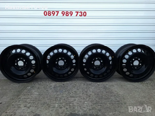Продавам комплект 4 бр. Стоманени джанти 15"; 5x112 (6 1/2J x 15H2 ET44)