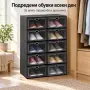 Маса Muhler D60xH74cm, сгъваема, стъклен плот, снимка 5