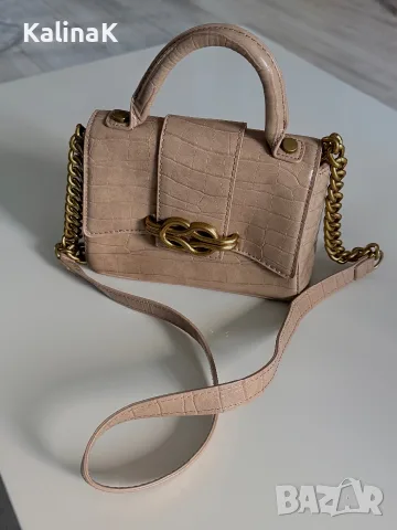 Бежаво кафява чанта Zara