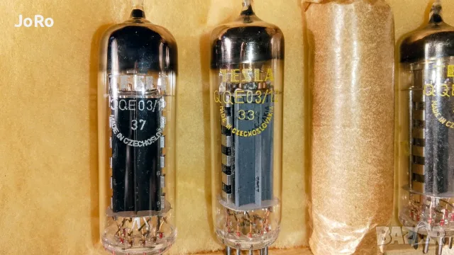 Радиолампи QQE03/12 Tesla, Valvo, Philips beam-power tetrode, 31 броя. 