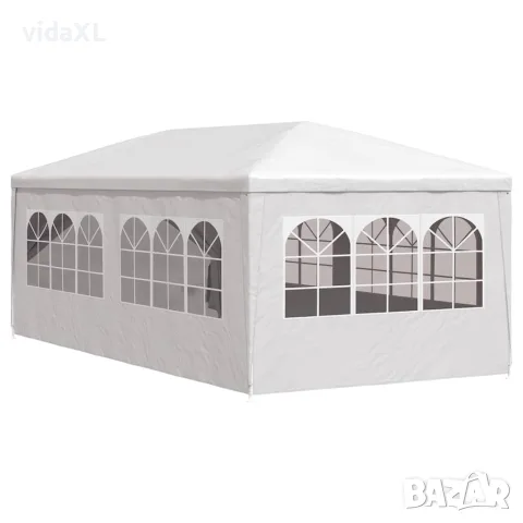 vidaXL Парти шатра, 3х6 м, бяла, снимка 5 - Палатки - 56148299