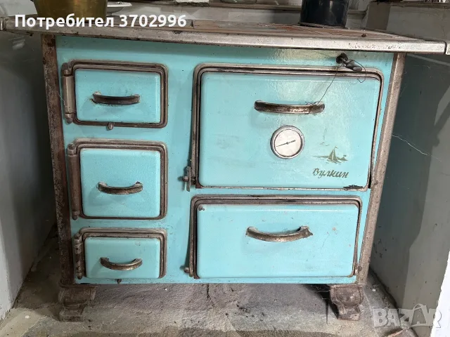 Българска чугунена печка на дърва Вулкан, снимка 7 - Печки, фурни - 56561573