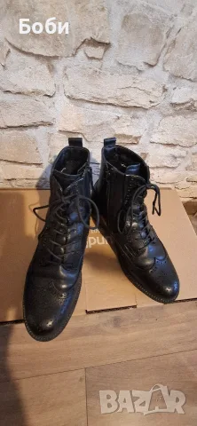 Дамски черни боти  Tamaris