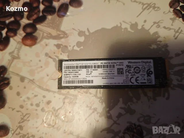 WD 1TB M.2 NVMe SSD, снимка 3 - Части за лаптопи - 56408813