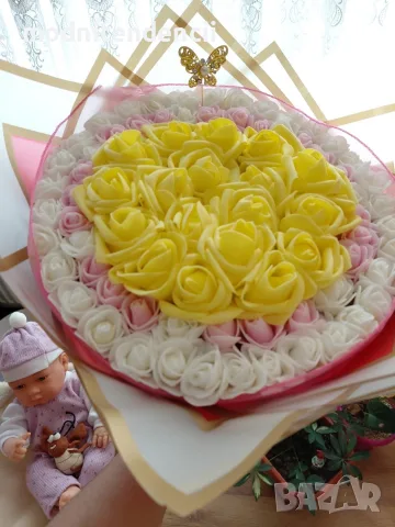 💛 Нежни жълти рози, нежност в розово и елегантност в бяло.