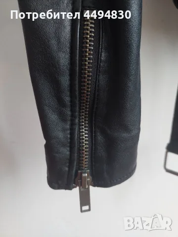Дамско кожено яке Review S, снимка 6 - Якета - 56600418