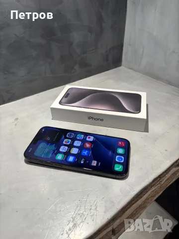 КАТО НОВ Iphone 15 Pro Max 256 GB Black, снимка 7 - Apple iPhone - 56681867