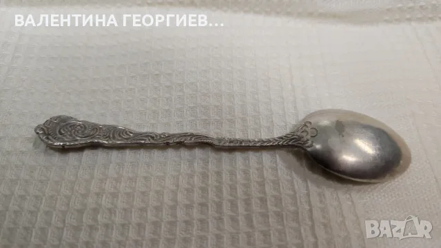 посребрена малка лъжичка , снимка 2 - Прибори за хранене, готвене и сервиране - 56682560