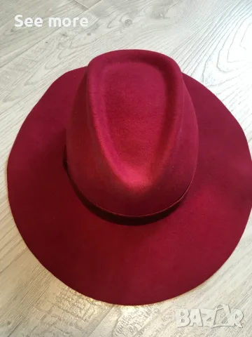 Max & Co. "Esercito" felt fedora hat капела вълна , снимка 5 - Шапки - 56636573