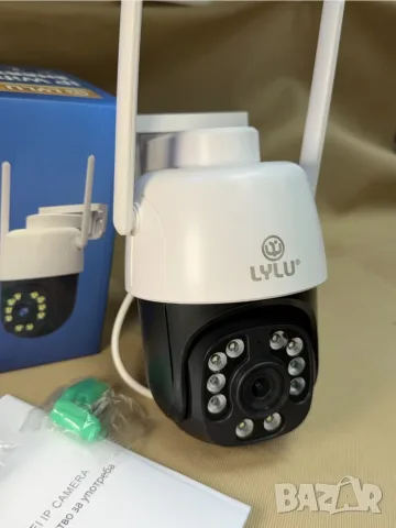 КОМПЛЕКТ + 64GB карта 8MP SMART камера ICSEE 8LED 360 PTZ