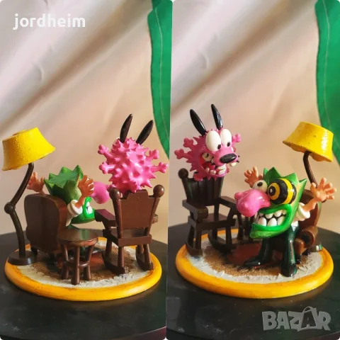 3d figurine courage the cowardly dog 