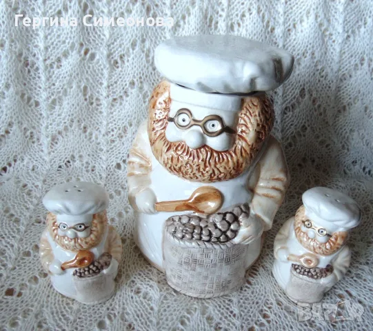 Комплект буркан с две солници, снимка 7 - Други - 56561941