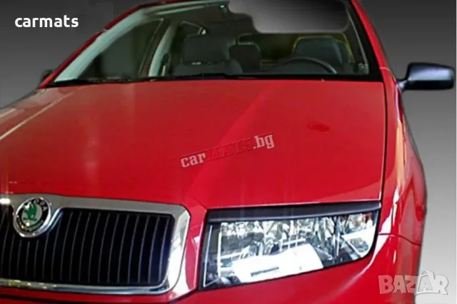 Вежди за фарове за Skoda Fabia (1999-2007) - EU - Черни