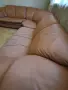 Диван естествена кожа, ъглов, снимка 4