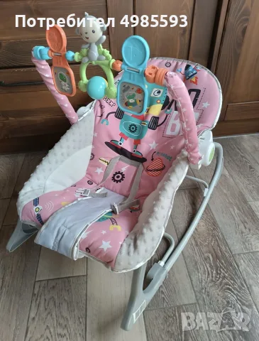 Бебешки шезлонг Chipolino Baby Spa розов