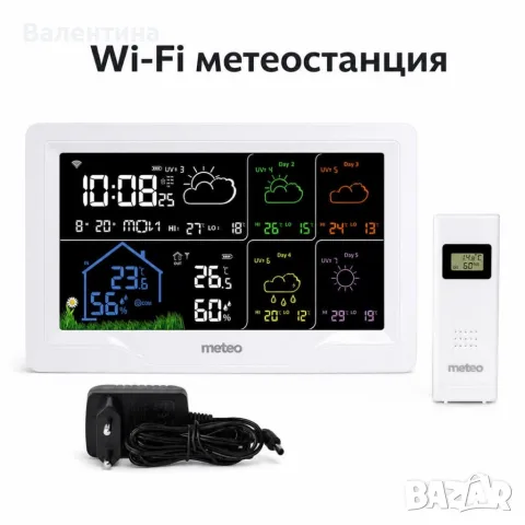 🌦️ Дигитална метеостанция с външен сензор – Следете времето с лекота!
🏡