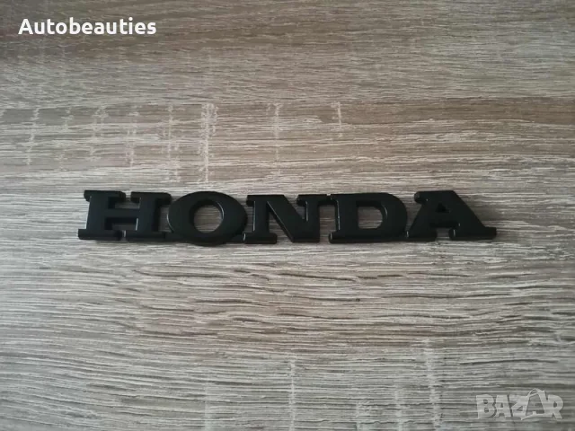 черен метален надпис Honda