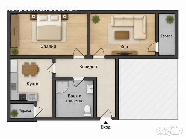 Апартамент кв, Изток