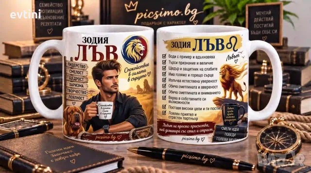 Керамична чаша зодия Лъв
