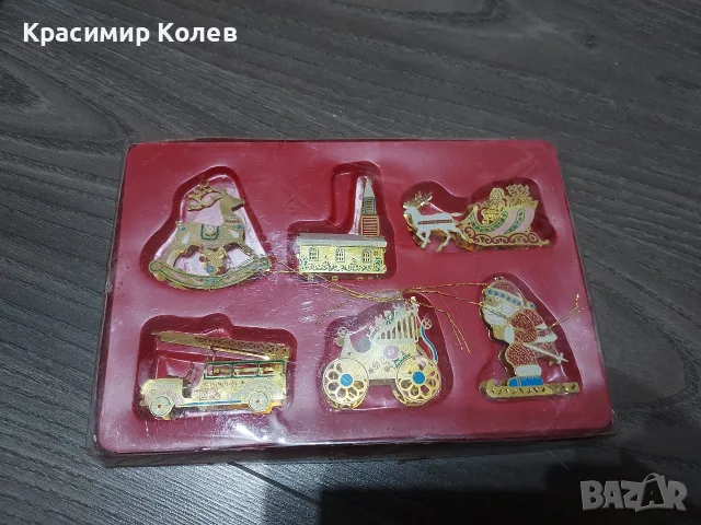 Новогодишни месингови декорации за елха 