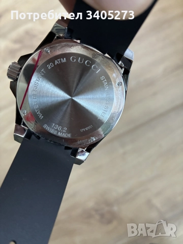 Часовник Gucci Dive YA136204 Swiss Made, снимка 11 - Мъжки - 56627628