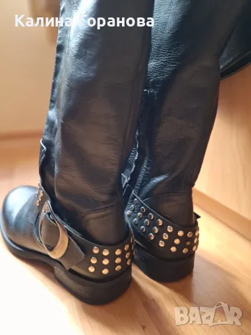 Чизми Paus jeans от естествена кожа