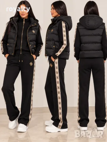 Guess Нов Дамски Черен Комплект Три Части Гес 